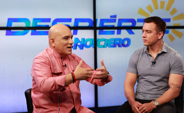 Presidente Daniel Noboa informó al país sobre las acciones de su gobierno en entrevista televisiva