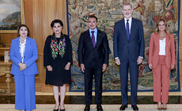 El presidente Noboa y el Rey Felipe dialogaron sobre las relaciones bilaterales entre Ecuador y España