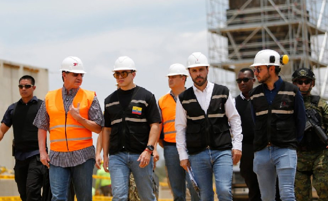 Presidente Noboa supervisó avances en la construcción de la Cárcel El Encuentro en Santa Elena