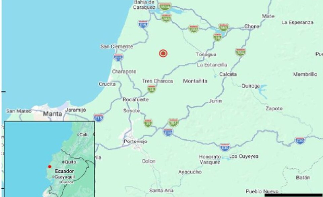 Sismo de magnitud 3,4 se registró cerca de Rocafuerte, en Manabí