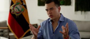 Con Decreto 513 el presidente candidato Daniel Noboa toma licencia para campaña