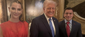 Daniel Noboa se reúne con Donald Trump en Miami