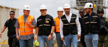 Presidente Noboa supervisó avances en la construcción de la Cárcel El Encuentro en Santa Elena