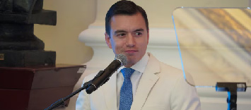 Daniel Noboa se refirió a la crisis energética durante su discurso en la sesión solemne de Guayaquil