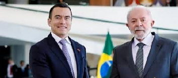 Daniel Noboa felicita a Lula Da Silva por su victoria electoral en Brasil y llama a fortalecer la cooperación regional.