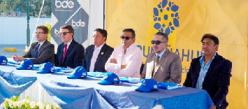 Inauguración del parqueadero el Aguacate en Sangolquí