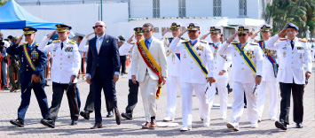 El presidente Noboa resaltó la valentía de la armada en su aniversario y conmemoración del combate Naval Jambelí